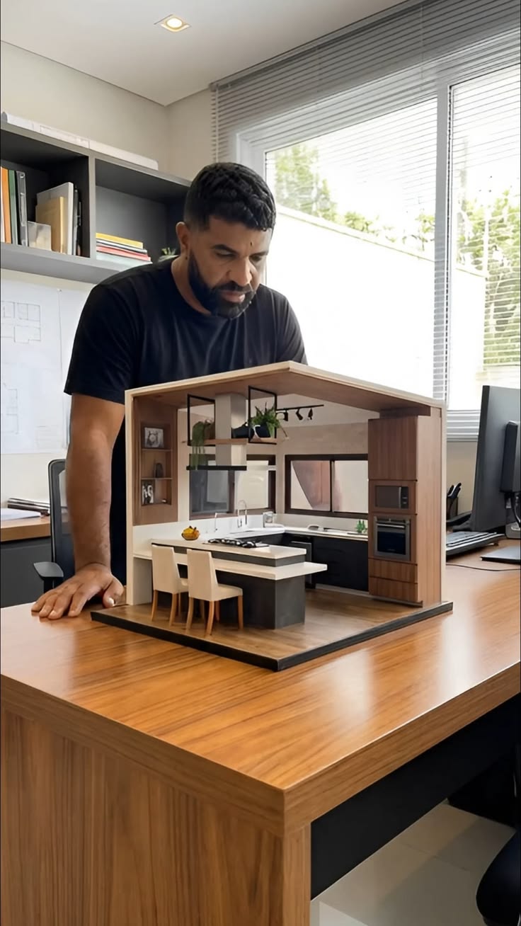 Maquette d'agencement de cuisine