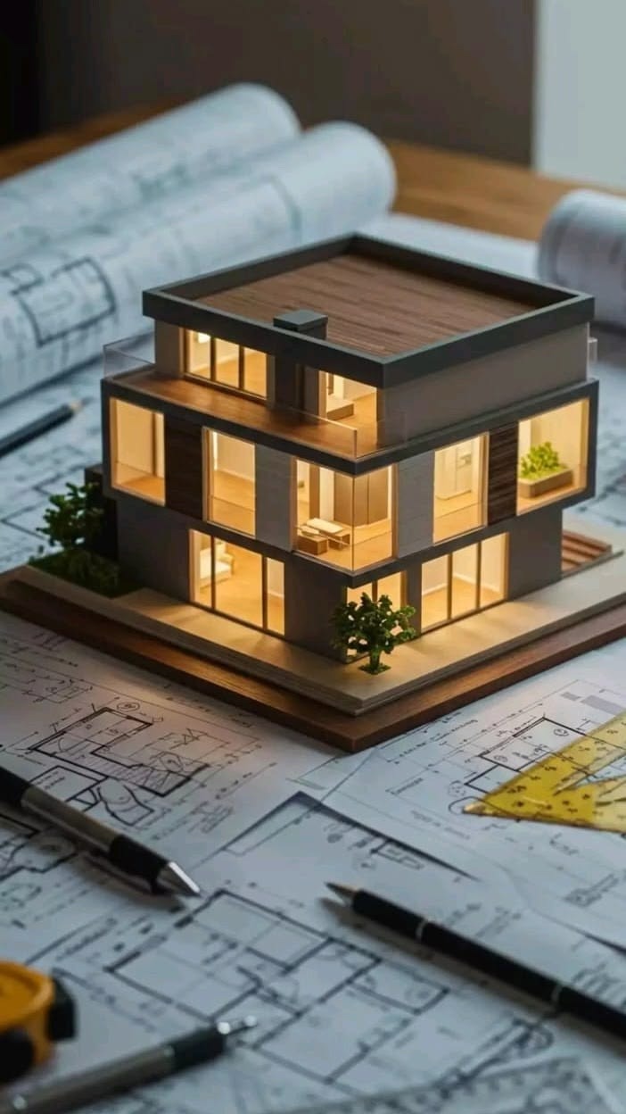 Maquette de villa à étage