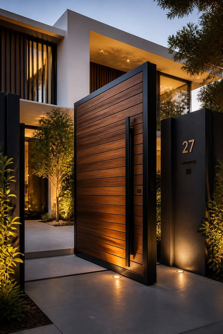 Porte pivot grand format