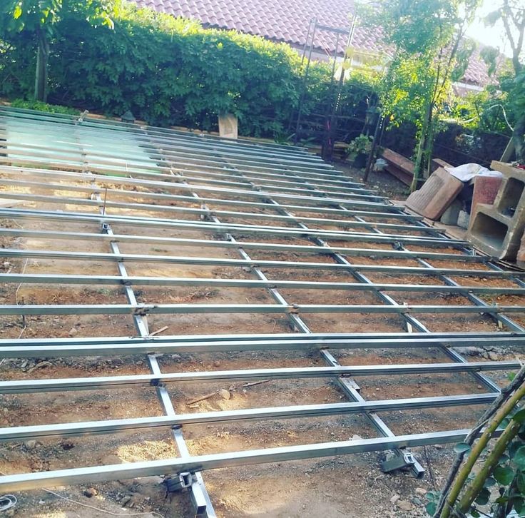 Ossature aluminium de terrasse