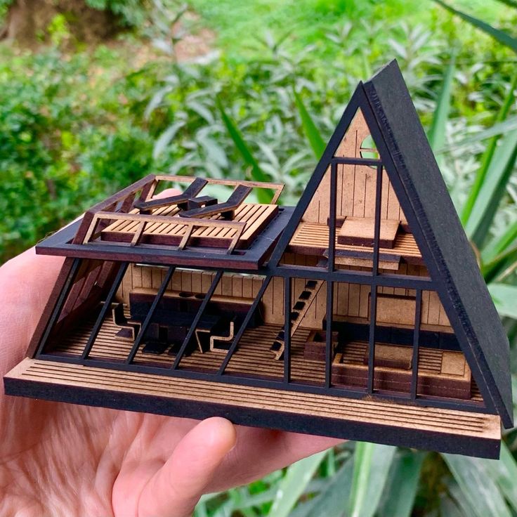 Maquette d'étude chalet A-frame