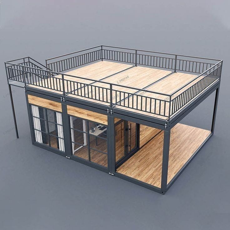 Bungalow avec terrasse en toiture