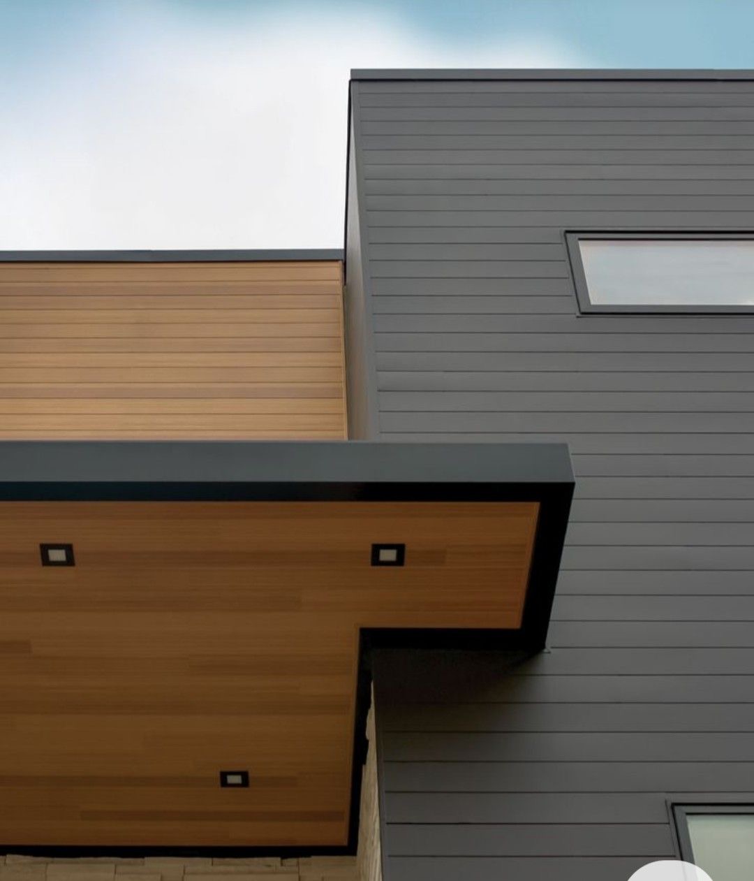 Bardage bicolore anthracite & bois